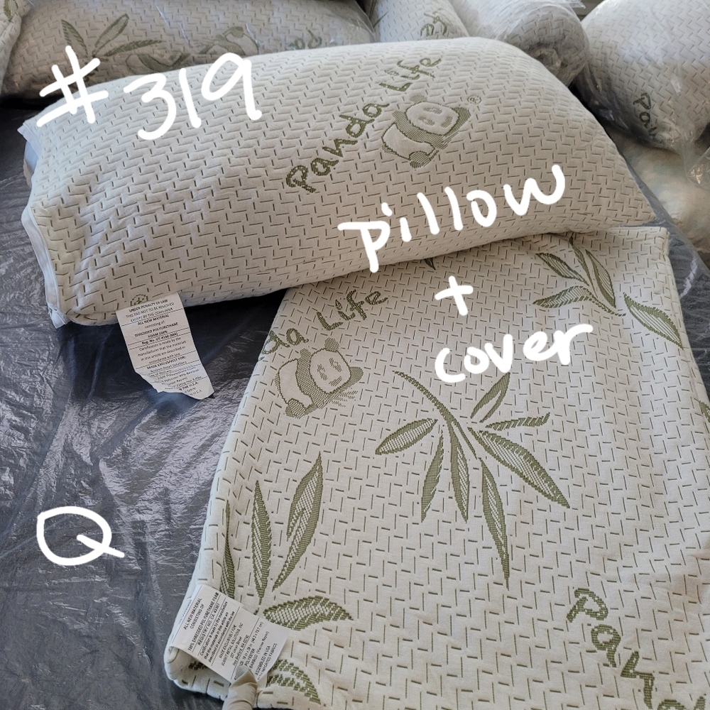 Bamboo #319 Pillow UT-4166 / CA-43361 Full Zip Pillowcase with Leaves Costco - Picture 4 of 14